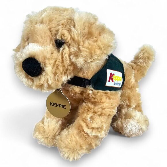 UCB Canine Assistants Keppie Yellow Labrador Dog Plush Toy Keppra Advertising 8" - Picture 1 of 9